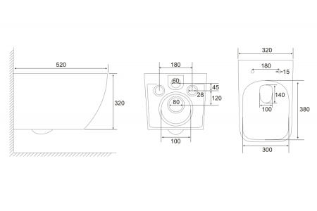 Подвесной унитаз с ультратонким ободком Abber Ultra AC1303 фото
