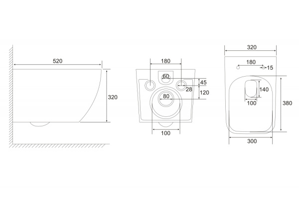 Подвесной унитаз с ультратонким ободком Abber Ultra AC1303 фото