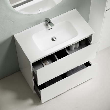 Тумба под раковину Sancos Libra Floor LB90FW белая фото