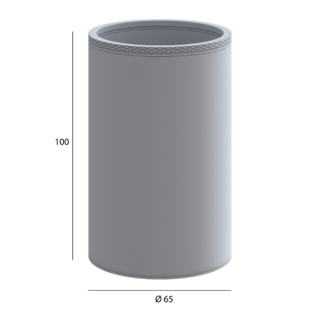 Стакан для зубных щеток Boheme Uno 10982-SGM Shine Gun Metall фото