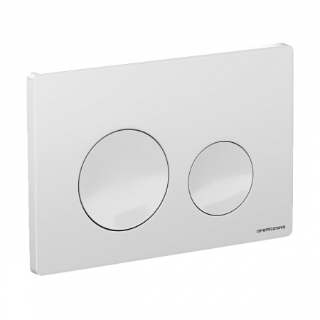 Клавиша смыва для унитаза Ceramicanova Balance CN12-001W белая глянцевая фото