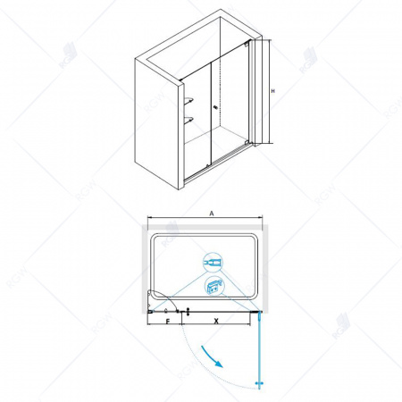 Душевая дверь RGW Hotel HO-05 01060512-11 120 см фото