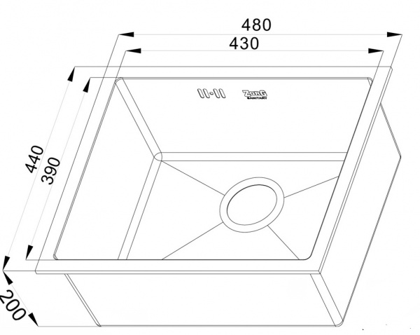 Мойка кухонная Zorg Inox RX RX-4844 фото