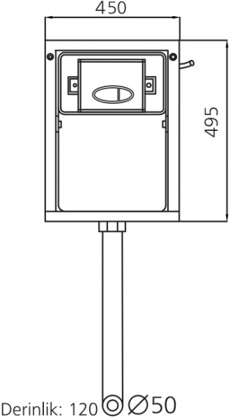 Комплект унитаз приставной с бачком скрытого монтажа SantiLine SL-5020+SL-02 фото