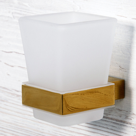 Стакан для зубных щеток WasserKRAFT Sauer K-7928 глянцевое золото фото