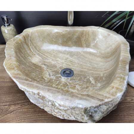 Накладная раковина из оникса Indo Erozy Sunset EO-00066 фото