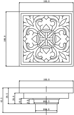 Душевой трап Veragio Canyon VR.CAN-2061.BR фото