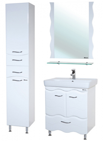 Тумба под раковину Bellezza Мари-70 Волна белая фото