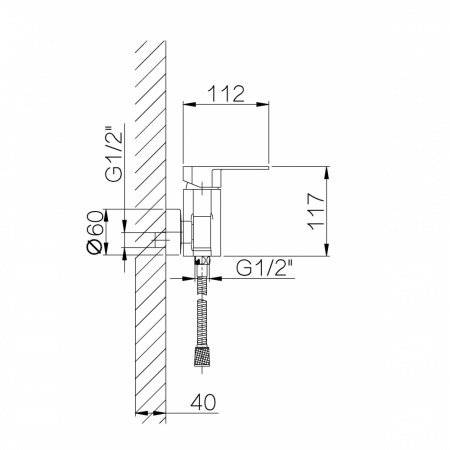 Смеситель для душа Ganzer Bolder GZ 06052 фото