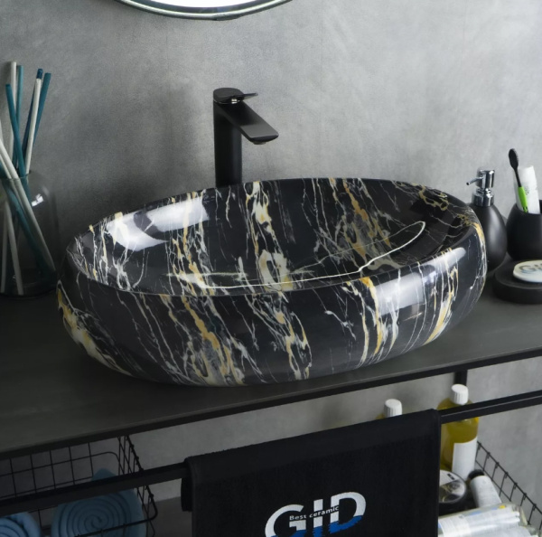 Накладная раковина GID MNC163 59х40 фото