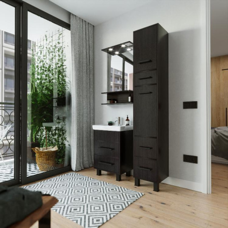 Тумба с раковиной Бриклаер Чили 55 венге фото