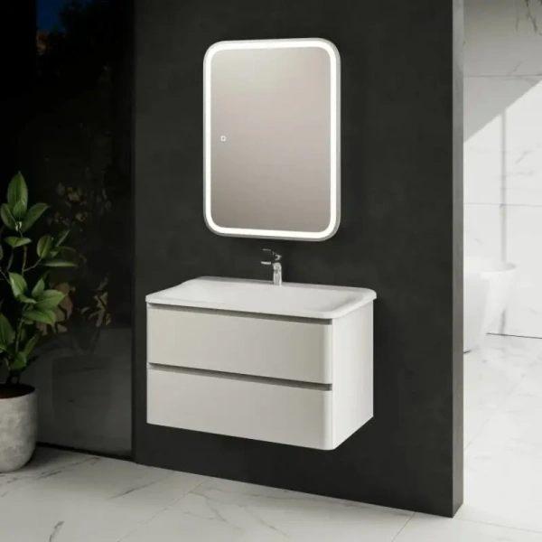 Тумба под раковину Aquame S4 AQM900480WH 80 см, белая фото