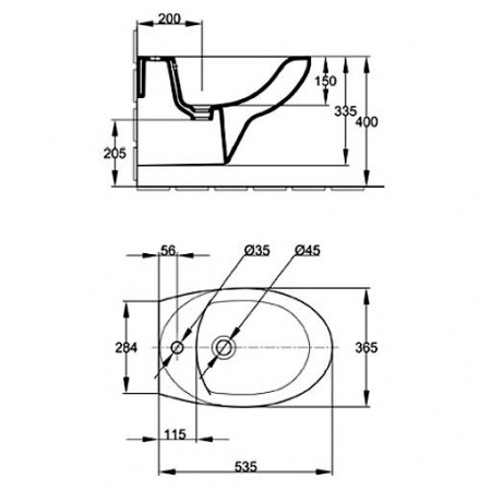 Биде подвесное Jacob Delafon Patio E4189-00 фото