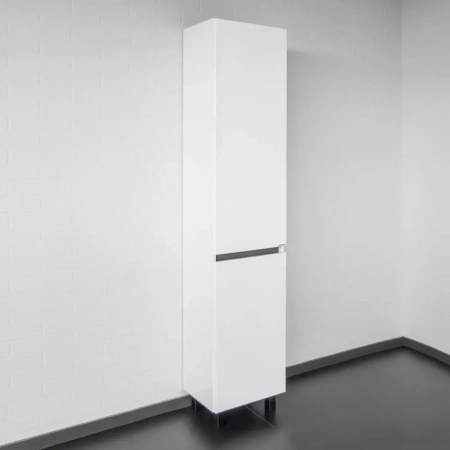 Шкаф-пенал напольный Comforty Лозанна-40Н 00-00017838 белый глянец фото