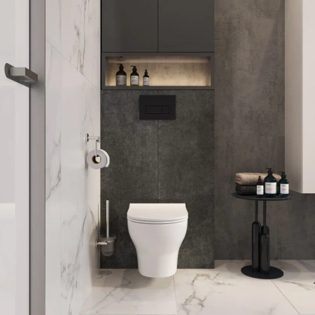 Клавиша смыва VitrA Root Square 740-2311 черная матовая фото