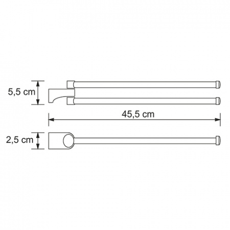 Полотенцедержатель WasserKRAFT Kammel К-8331 фото