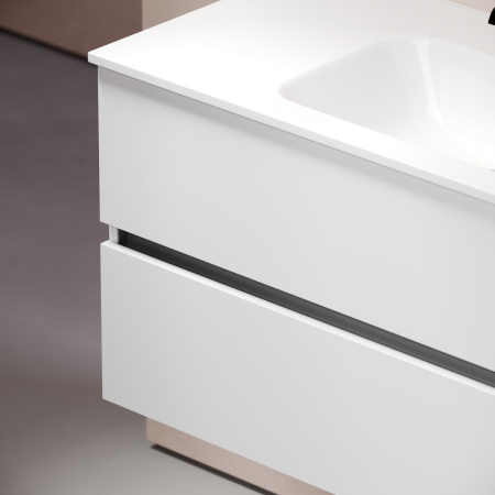 Тумба под раковину Sancos Urban UR100W белый глянец фото