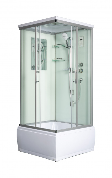 Душевая кабина Weltwasser WW500 Aller 904 90x90 с крышей/с пультом/гидромассажем фото