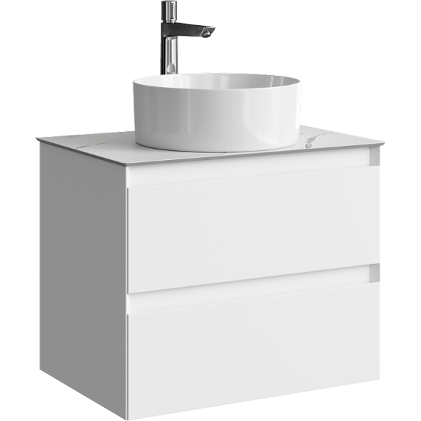 Тумба под накладную раковину Aqwella Geometria 65 GE01652WM белая фото