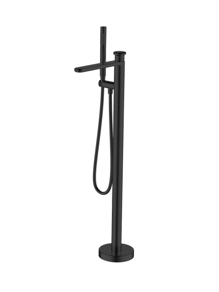Напольный смеситель для ванны и душа AltroBagno Рикко (Ricco) ALTROBAGNORicco020210MB черный матовый фото