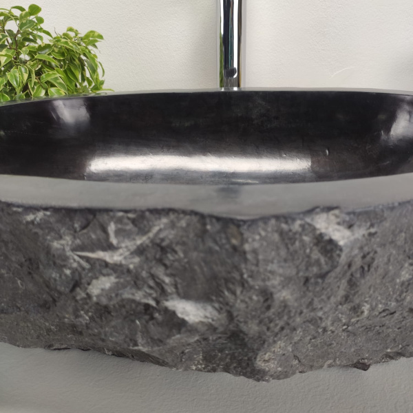 Накладная раковина из мрамора Erozy Black EМ-00921 (60*46*15см) фото