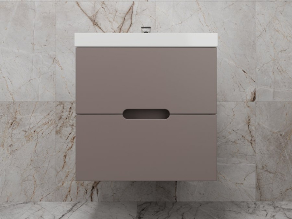 Тумба под раковину Style Line Матис 60 ЛС-00002296 тауп темный фото