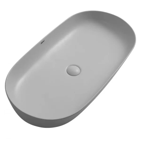 Накладная раковина Abber Bequem AC2110MLG 80x40 светло-серая матовая фото
