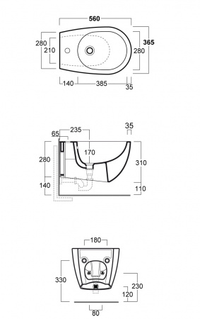 Биде подвесное Simas Vignoni VI19bi*1 фото