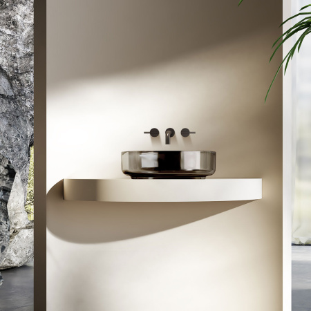 Накладная раковина Vincea VBS-6T16B 45x45 черная фото