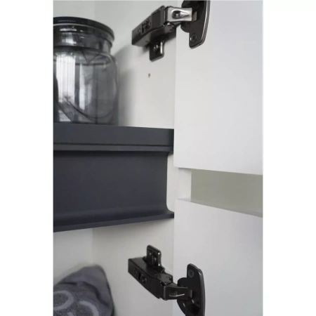 Шкаф-пенал напольный Comforty Лозанна-40Н 00-00017838 белый глянец фото