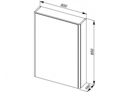 Зеркало-шкаф Aquanet Орлеан 60 00183076 фото