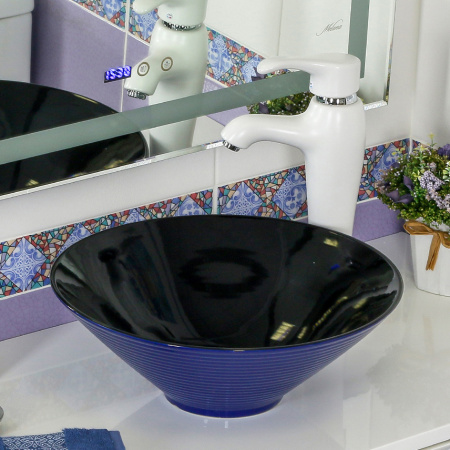 Накладная раковина Melana MLN-7020-B1+B18 фото