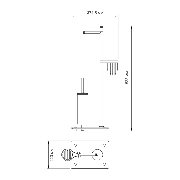 Напольная стойка WasserKRAFT WasserKRAFT K-1264WHITE белая фото