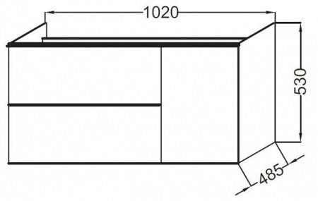 Тумба с раковиной Jacob Delafon Odeon Up EB891-N18 100 см фото