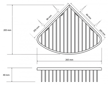 Мыльница настенная Bemeta Cytro 146208322 фото