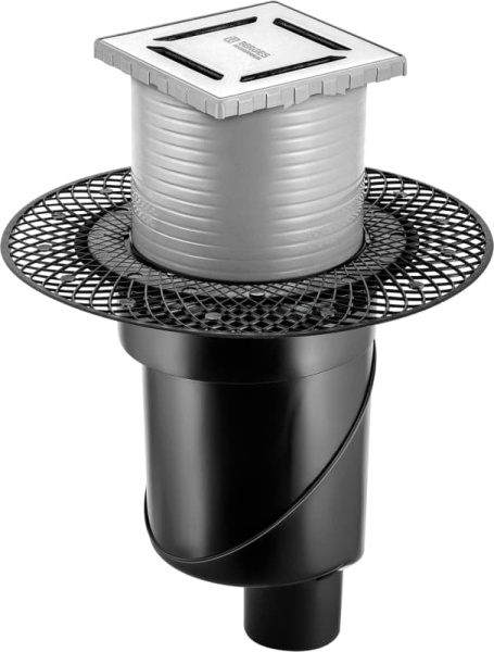 Душевой трап Berges Wasserhaus Platz Norma 091058 10x10 см, хром фото