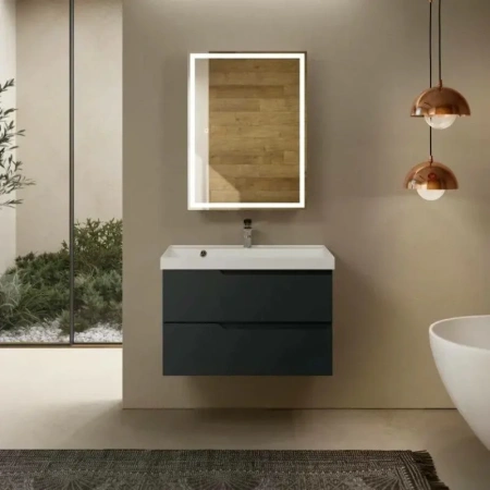 Тумба под раковину Aquame S3 AQM900380GM 80 см, антрацит фото