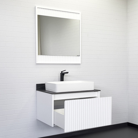 Тумба с раковиной и столешницей Comforty Марсель-75 00-00013396 фото