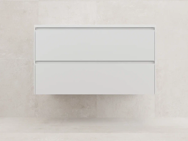 Тумба подвесная под раковину Style Line Лима 100 ЛС-00002352 белая матовая фото