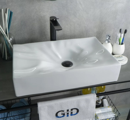 Накладная раковина GID N9461 57x36 фото