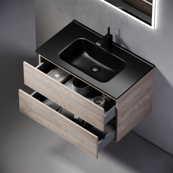 Тумба под раковину Sancos Urban UR80EG дуб галифакс натуральный фото