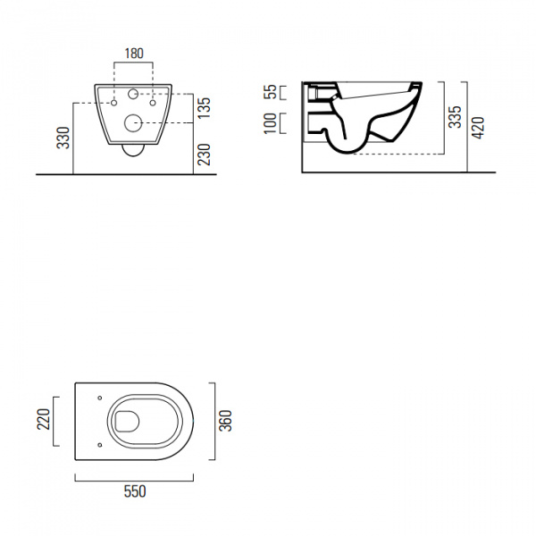 Унитаз подвесной GSI Pura 8812 11 bi фото