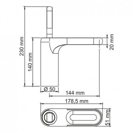 Смеситель для раковины WasserKRAFT Kammel 1803 фото