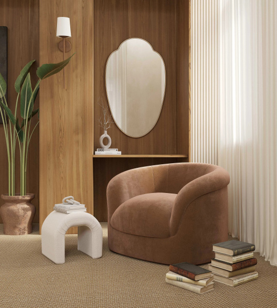 Зеркало в тонкой раме Art-Zerkalo Milis Gold SM130GL 55x89 золото фото