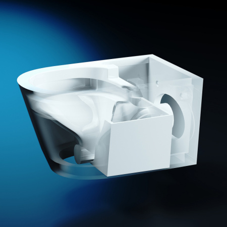 Электронный унитаз-биде импульсный Abber Bequem AC1119S с инсталляцией AC0101P2 фото