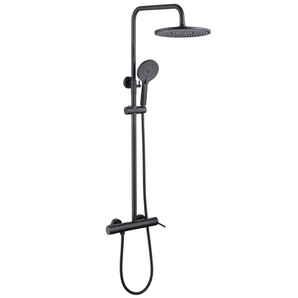 Душевая система (стойка) Abber Emotion AF8816B черная матовая фото