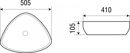 Накладная раковина WeltWasser Elbach ELBACH 1133 50,5х41 фото