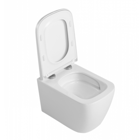 Подвесной унитаз со смывом торнадо CeramaLux N TR5777 c сиденьем фото