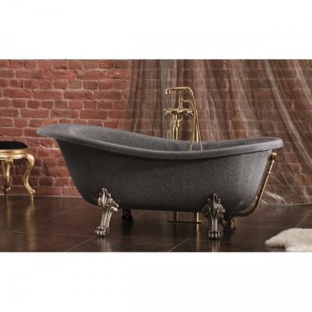 Ванна из литьевого мрамора Romance Collection Romance 1670750640GR 167х75 на ножках фото