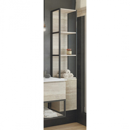 Шкаф-пенал Comforty Мальме-35 дуб дымчатый фото